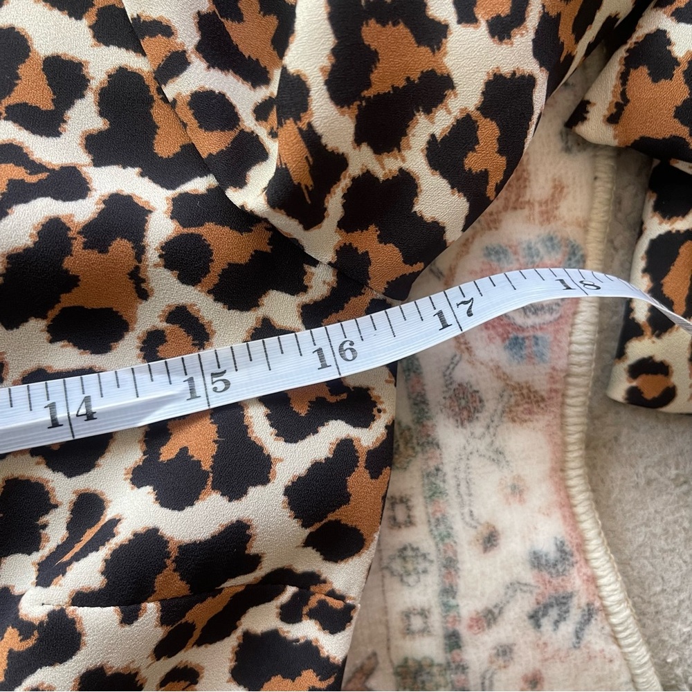 Diane Von Furstenberg Leopard Print Ruffle Maxi Wrap Dress - Picture 4 of 11